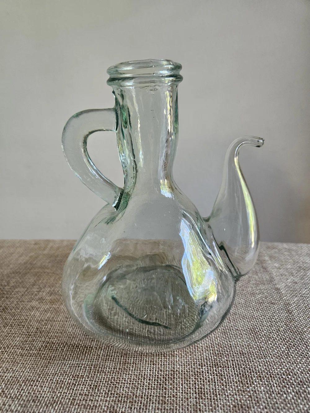 Hand-Blown Glass Cruet